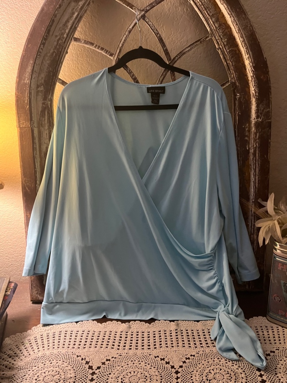 Lane Bryant Soft Green  Blouse , Size 18/20